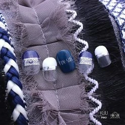 FUNSIDE Japanese Nail Art Sticker / Mehndi Silver Foil