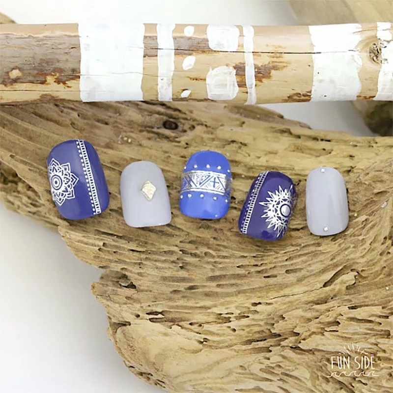 FUNSIDE Japanese Nail Art Sticker / Mehndi Silver Foil 4 FUNSIDE Japanese Nail Art Sticker / Mehndi Silver Foil