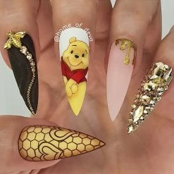 Daily Charme Nail Crystals Swarovski Diamond Flatback Rhinestone / Golden Shadow