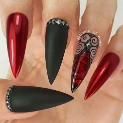 MORE BEAUTY Summer Nails Mirror Red Chrome Powder 7 MORE BEAUTY Summer Nails Mirror Red Chrome Powder