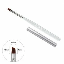 Takigawa Co. Japanese Nail Art Lucu Gel Brush / Angular 5.5