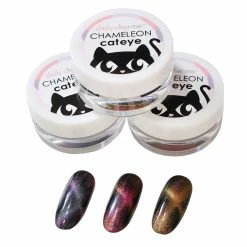MORE BEAUTY Chameleon Cateye Magnetic Pigments / 3 Colors Nail Art