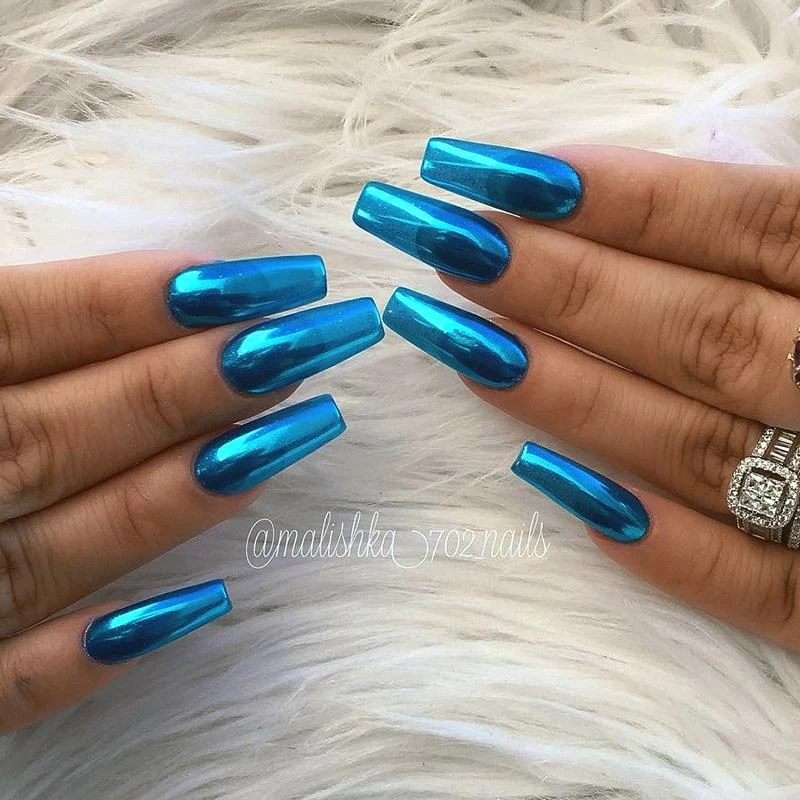 MORE BEAUTY Metallic Chrome Flakes / Fine / 6 Colors Summer Nails 2 MORE BEAUTY Metallic Chrome Flakes / Fine / 6 Colors Summer Nails