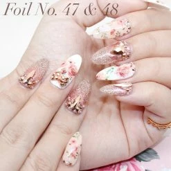 MORE BEAUTY Daily Charme Floral Foil Transfer Box / 64 Foil Designs