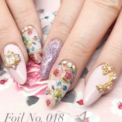 MORE BEAUTY Daily Charme Floral Foil Transfer Box / 64 Foil Designs