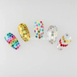 American Glitters Summer Nails Holographic Rainbow Hex Glitter Mix