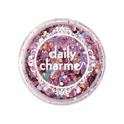 American Glitters Summer Nails Holographic Mixed Hex Glitter / 10G / Pink