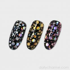 American Glitters Holographic Mixed Hex Glitter / 10G / Silver