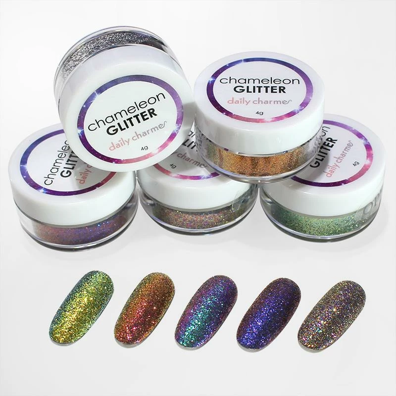 American Glitters Chameleon Color Shifting Glitter / 5 Colors 1 American Glitters Chameleon Color Shifting Glitter / 5 Colors