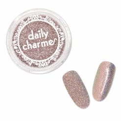 American Glitters Iridescent Holo Glitter / Tiramisu Mousse Nail Art