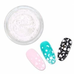 Aliexpress Mystical Moon Glitter Mix / Matte White Nail Art