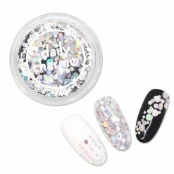 Aliexpress Holographic Glitter Dot Mix / Silver