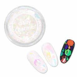 Aliexpress Iridescent Rainbow Oversized Hex Glitter Mix Summer Nails