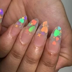 Aliexpress Nail Art Lovely Heart Glitter Mix / Love Bubbles