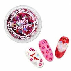 Aliexpress Lovely Heart Glitter Mix / Kiss Me Tonight Nail Art