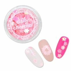 Aliexpress Nail Art Cherry Blossom 5MM Glitter / Aurora Pink