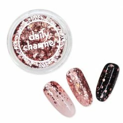 American Glitter Vintage Rose Metallic Hex Glitter Mix Nail Art