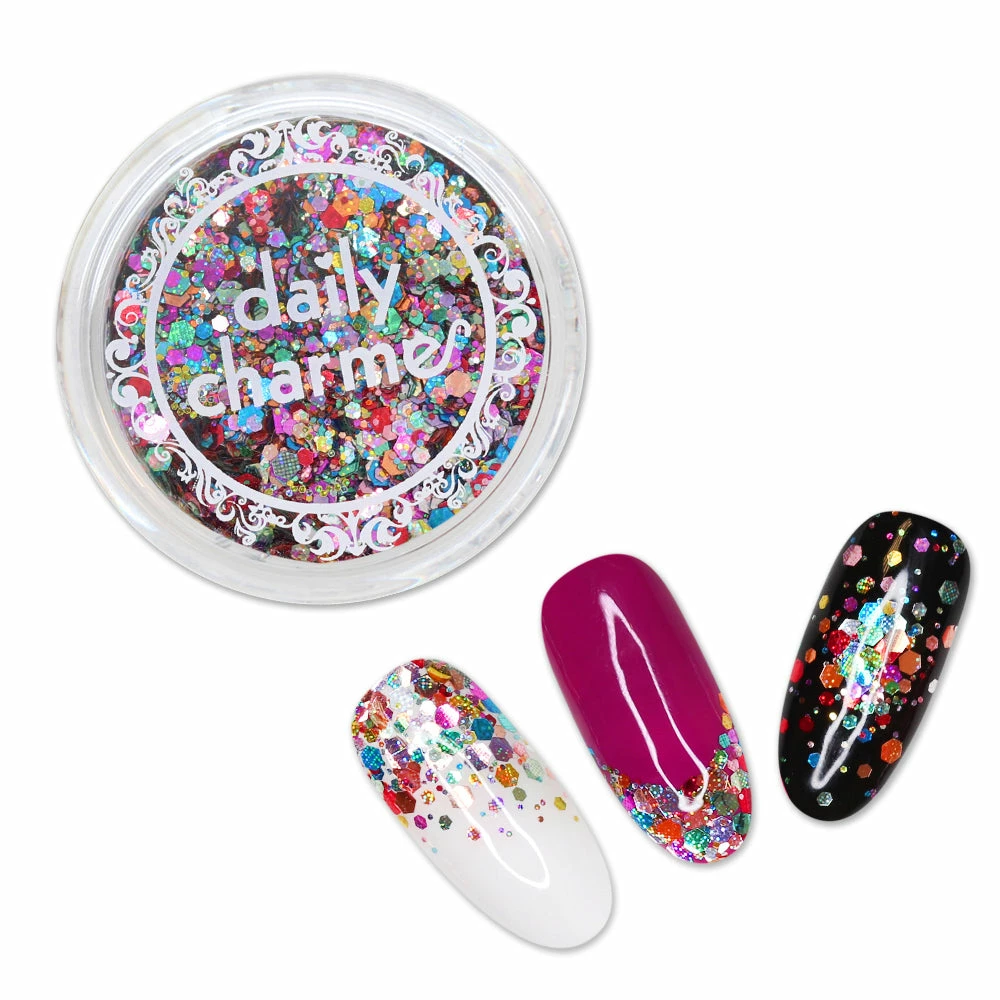 Aliexpress Holographic Rainbow Pixel Hex Glitter Mix 1 Aliexpress Holographic Rainbow Pixel Hex Glitter Mix