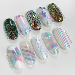 American Glitters Aurora Mixed Transparent Iridescent Hex Glitter / 10G