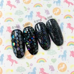 Percolour Clear Holographic Hex Glitter / 4 Sizes Wedding Season