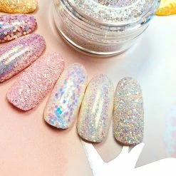 XuCai Pastel Iridescent Glitter / Unicorn Magic Summer Nails
