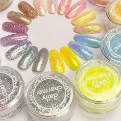 XuCai Pastel Iridescent Glitter / Key Lime Pie Candy Nails - 20% Off