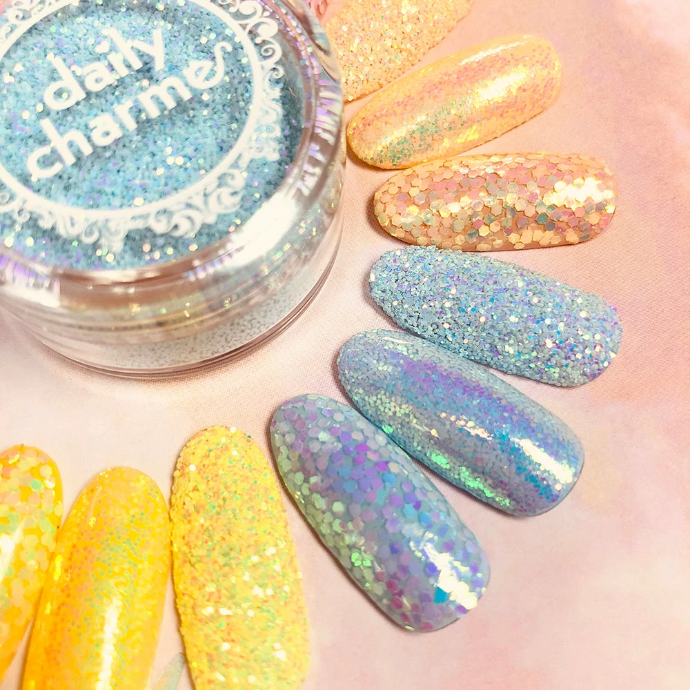 XuCai Candy Nails - 20% Off Pastel Iridescent Glitter / Sea Salt Ice Cream 3 XuCai Candy Nails - 20% Off Pastel Iridescent Glitter / Sea Salt Ice Cream