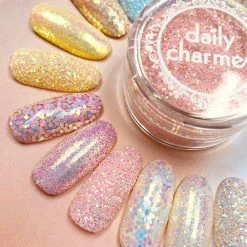 XuCai Pastel Iridescent Glitter / Strawberry Shortcake Candy Nails - 20% Off 6 XuCai Pastel Iridescent Glitter / Strawberry Shortcake Candy Nails - 20% Off