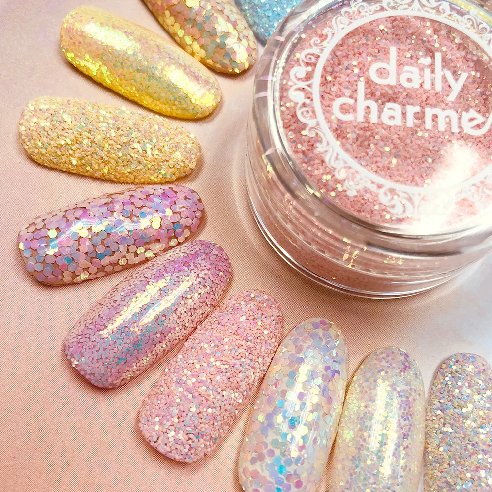 XuCai Pastel Iridescent Glitter / Strawberry Shortcake Candy Nails - 20% Off 3 XuCai Pastel Iridescent Glitter / Strawberry Shortcake Candy Nails - 20% Off