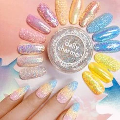 XuCai Pastel Iridescent Glitter / Strawberry Shortcake Candy Nails - 20% Off 7 XuCai Pastel Iridescent Glitter / Strawberry Shortcake Candy Nails - 20% Off