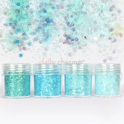 1688 Candy Nails - 20% Off Ice Queen Iridescent Glitter Mix Set / Fine