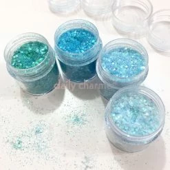 1688 Candy Nails - 20% Off Ice Queen Iridescent Glitter Mix Set / Fine 6 1688 Candy Nails - 20% Off Ice Queen Iridescent Glitter Mix Set / Fine
