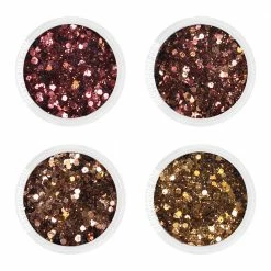 1688 Nail Art Pecan Pie Metallic Glitter Mix Set / Fine