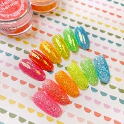 Hui Mei Sen Glitters Candy Nails - 20% Off Iridescent Neon Glitter Dust / Yellow Submarine