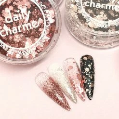 American Glitters Best Sellers Metallic Mixed Hex Glitter / 10G / Pink Rose Gold