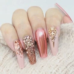 American Glitters Best Sellers Metallic Mixed Hex Glitter / 10G / Pink Rose Gold