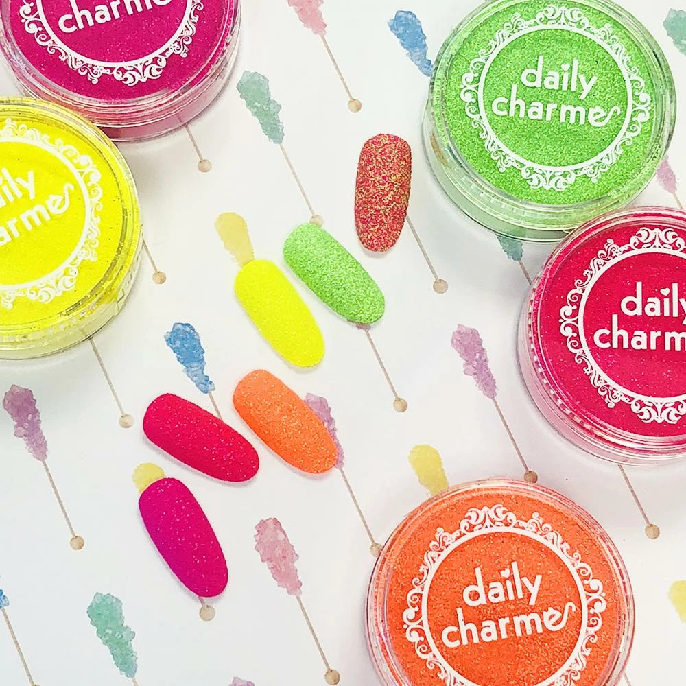 American Glitters Neon Glitter Dust / Orange Candy Nails - 20% Off 2 American Glitters Neon Glitter Dust / Orange Candy Nails - 20% Off