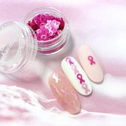 Aliexpress Nail Art Pastel & Hot Pink Ribbon Glitter