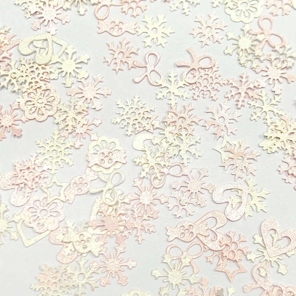 Julia Holiday Soft Paper Glitter / Dainty Snowflakes 3 Julia Holiday Soft Paper Glitter / Dainty Snowflakes