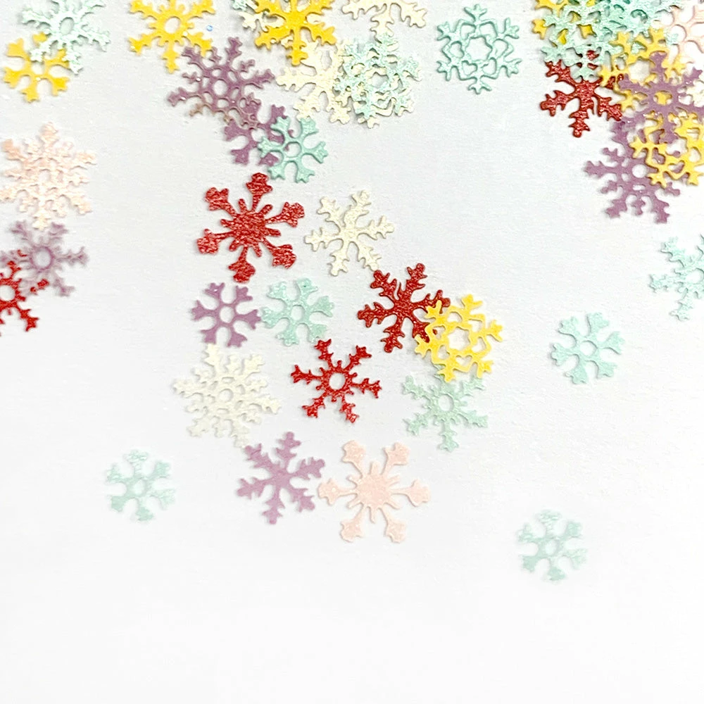 Julia Holiday Soft Paper Glitter / Colorful Snowflakes Nail Art 2 Julia Holiday Soft Paper Glitter / Colorful Snowflakes Nail Art