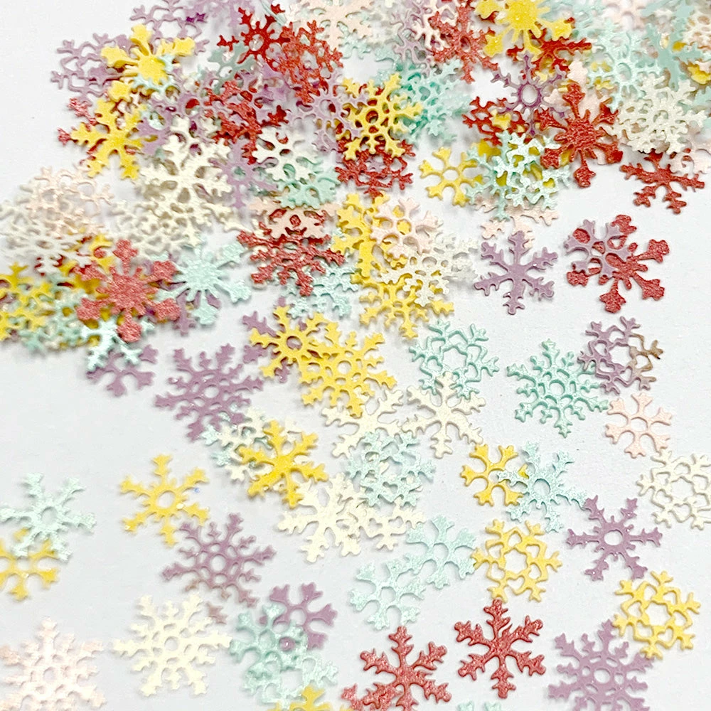 Julia Holiday Soft Paper Glitter / Colorful Snowflakes Nail Art 3 Julia Holiday Soft Paper Glitter / Colorful Snowflakes Nail Art