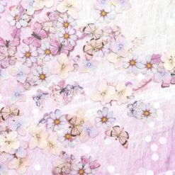 Julia Floral Soft Paper Glitter / Spring Blossoms