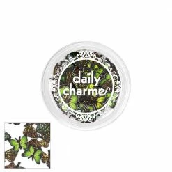 Julia Summer Nails Delicate Soft Paper Glitter / Viridescent Butterflies