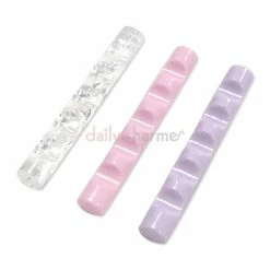 1688 Nail Art Brush Holder / Transparent / Pink / Purple