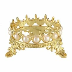 1688 Royal Crown Brush Stand / Gold
