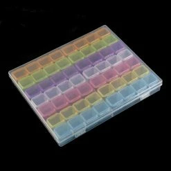 1688 Oversized Plastic Nail Art Decor Storage Box / Rainbow
