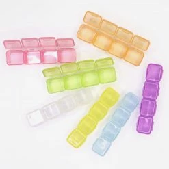 1688 Oversized Plastic Nail Art Decor Storage Box / Rainbow