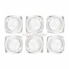 1688 Square Base Clear Empty 3 Gram Jars / Set Of 6