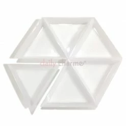 1688 Best Sellers Triangle Nail Art Rhinestone Sorting Trays / Set Of 5