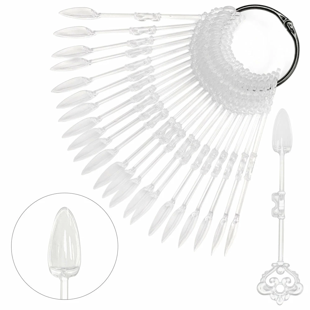MORE BEAUTY Best Sellers Vintage Key Nail Art Swatch Sticks / Almond / Clear 1 MORE BEAUTY Best Sellers Vintage Key Nail Art Swatch Sticks / Almond / Clear